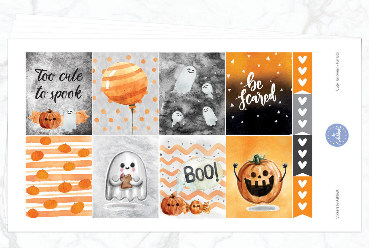 Cute Halloween Weekly Kit - Erin Condren Planner Stickers – Stickers by ...