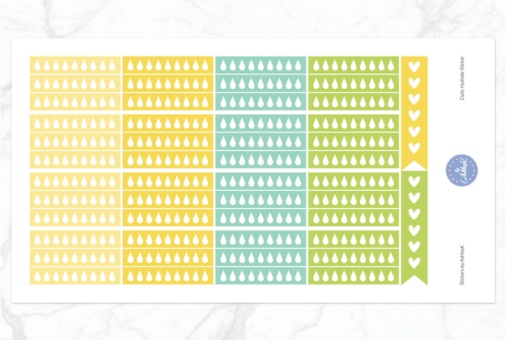Daily Hydrate Stickers - Lemon&Lime