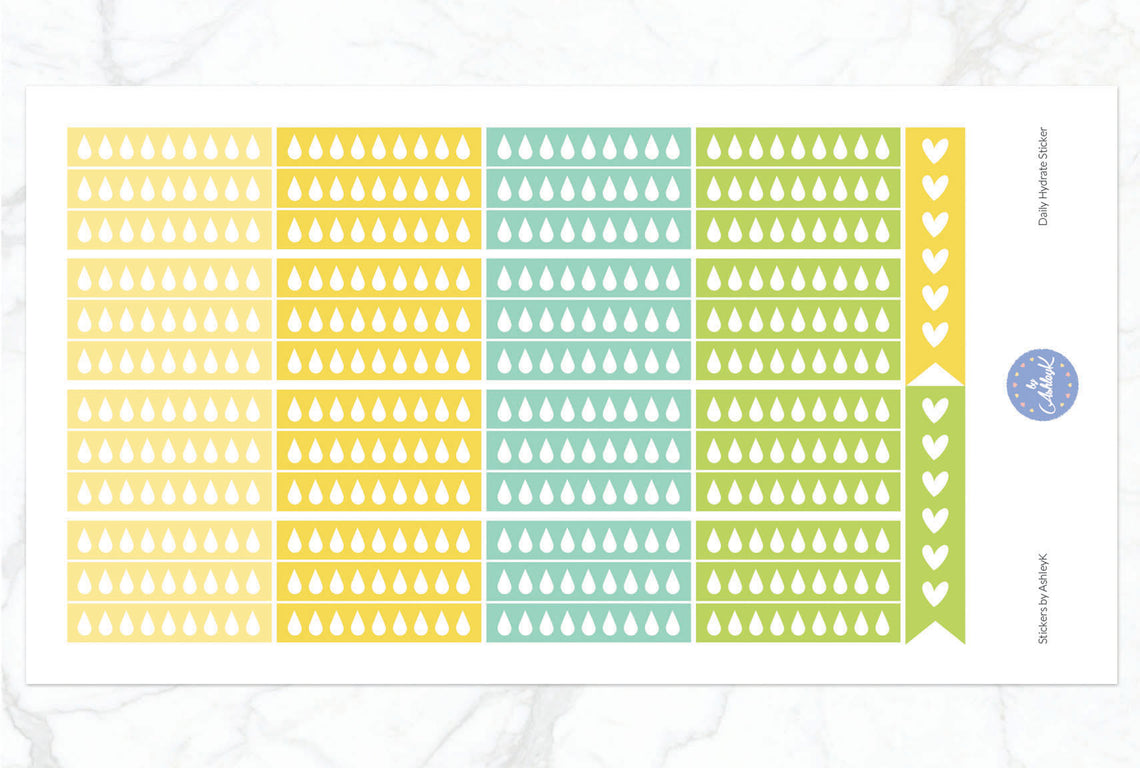 Daily Hydrate Stickers - Lemon&Lime