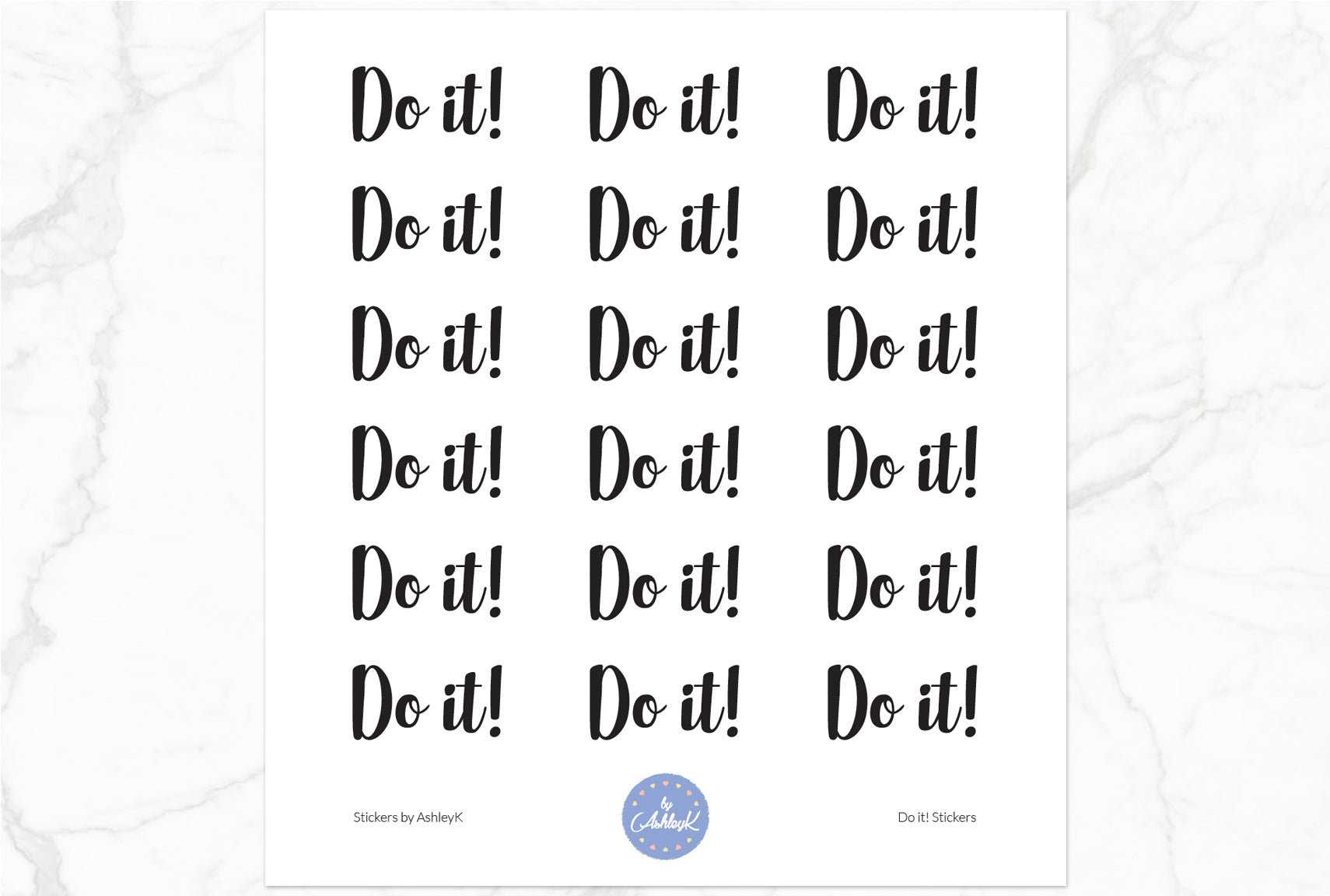 Do it Stickers - Black