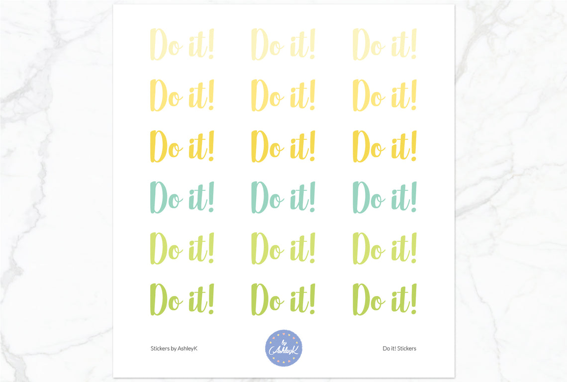 Do it Stickers - Lemon&Lime
