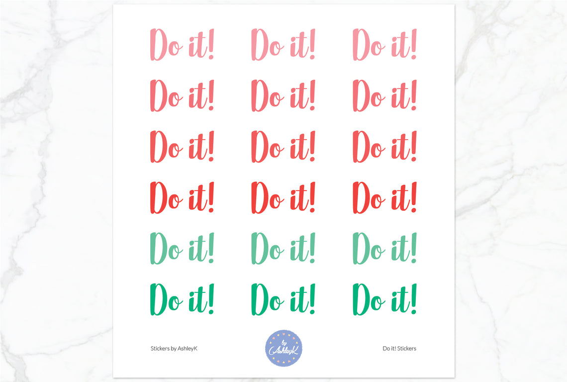 Do it Stickers - Watermelon