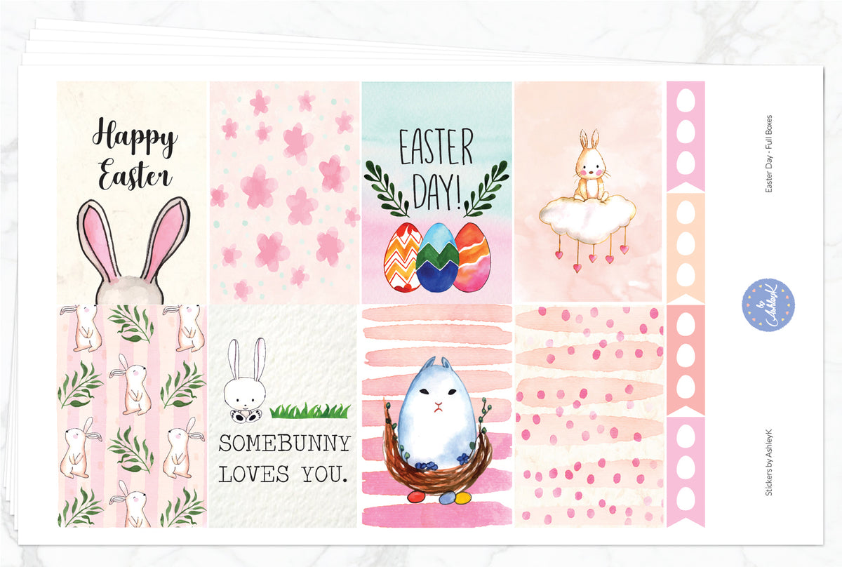 Easter Day Weekly Kit - Happy Planner Stickers – Stickers by AshleyK