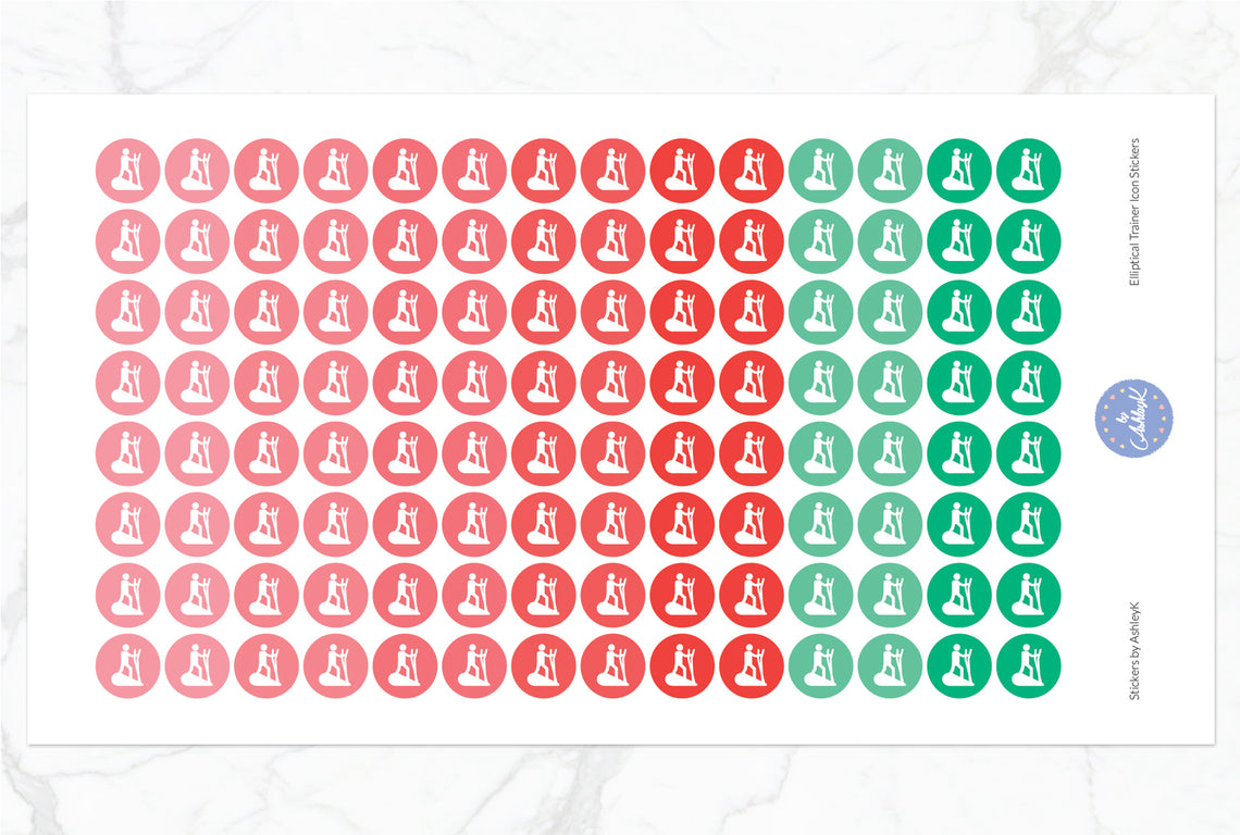 Elliptical Trainer Stickers - Watermelon