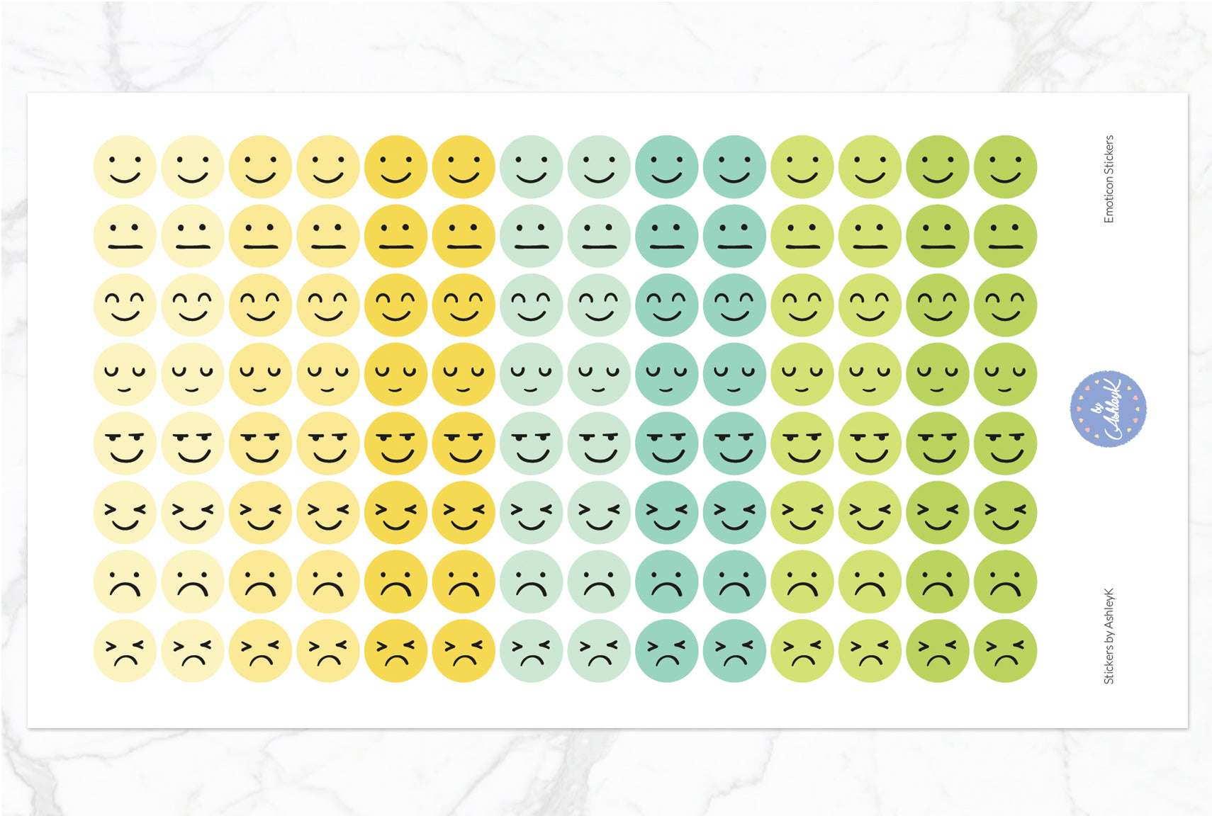 Emoticon Stickers - Lemon&Lime