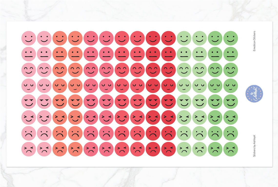 Emoticon Stickers - Strawberry