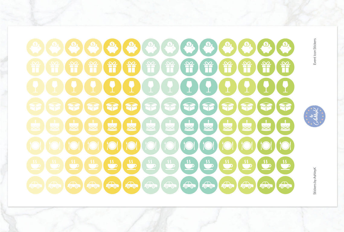 Event Icon Stickers - Lemon&Lime