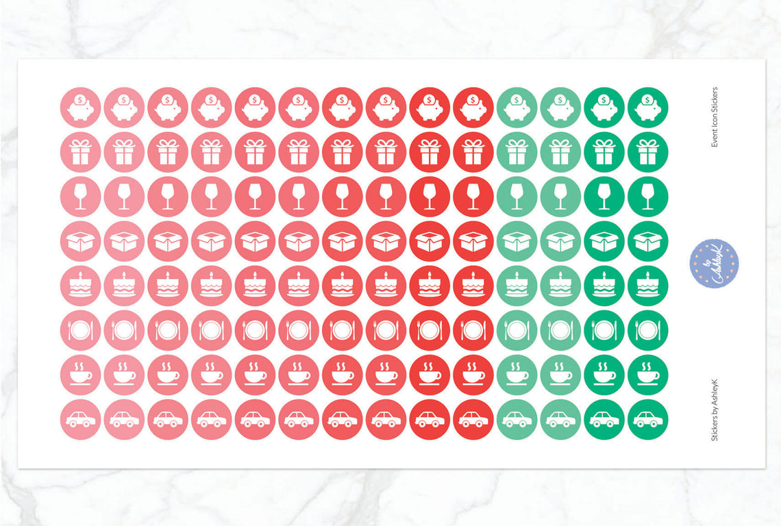 Event Icon Stickers - Watermelon