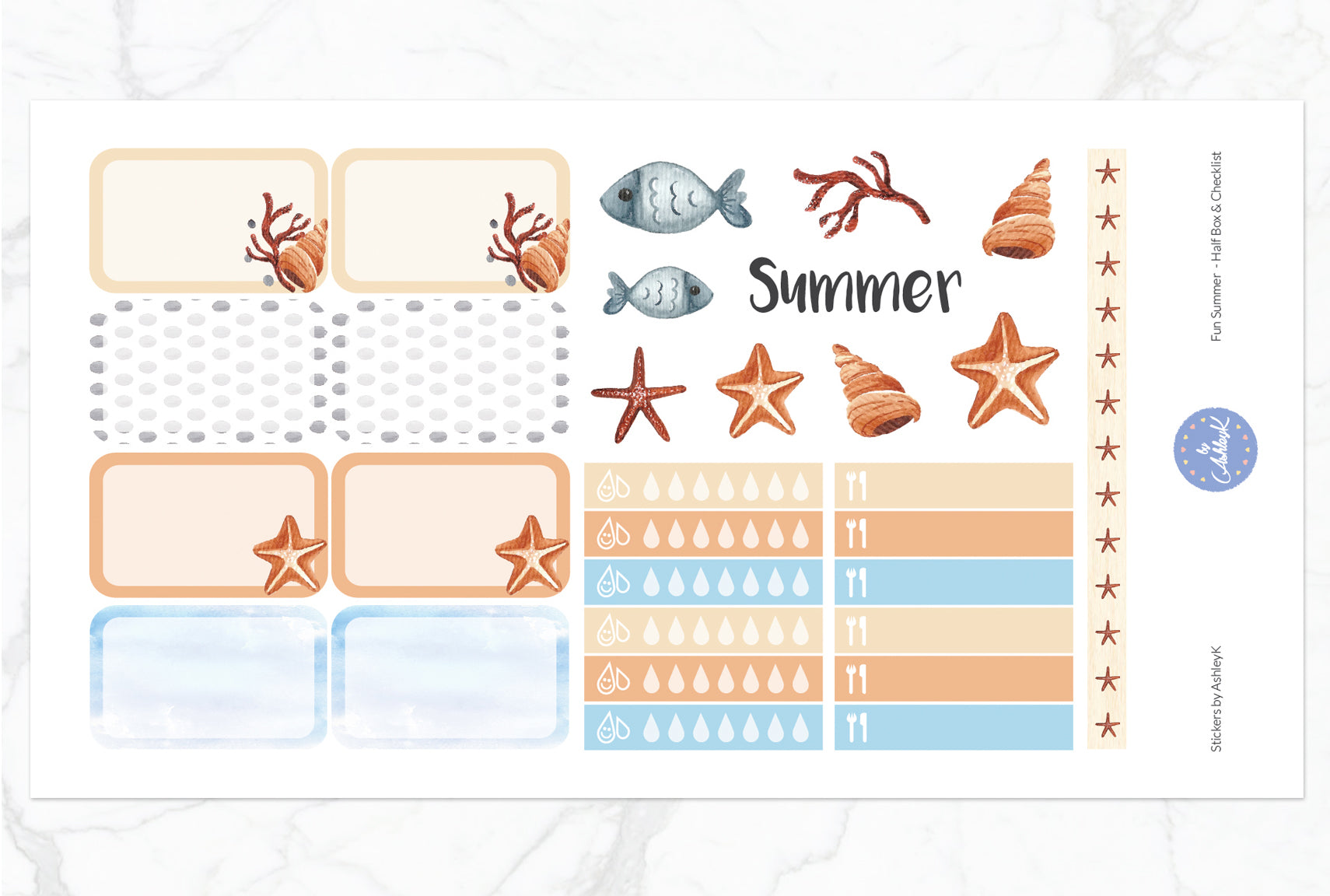 Fun Summer - Half Box Sheet