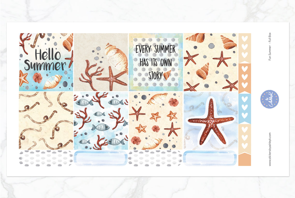 Fun Summer Weekly Kit  - Full Box Sheet