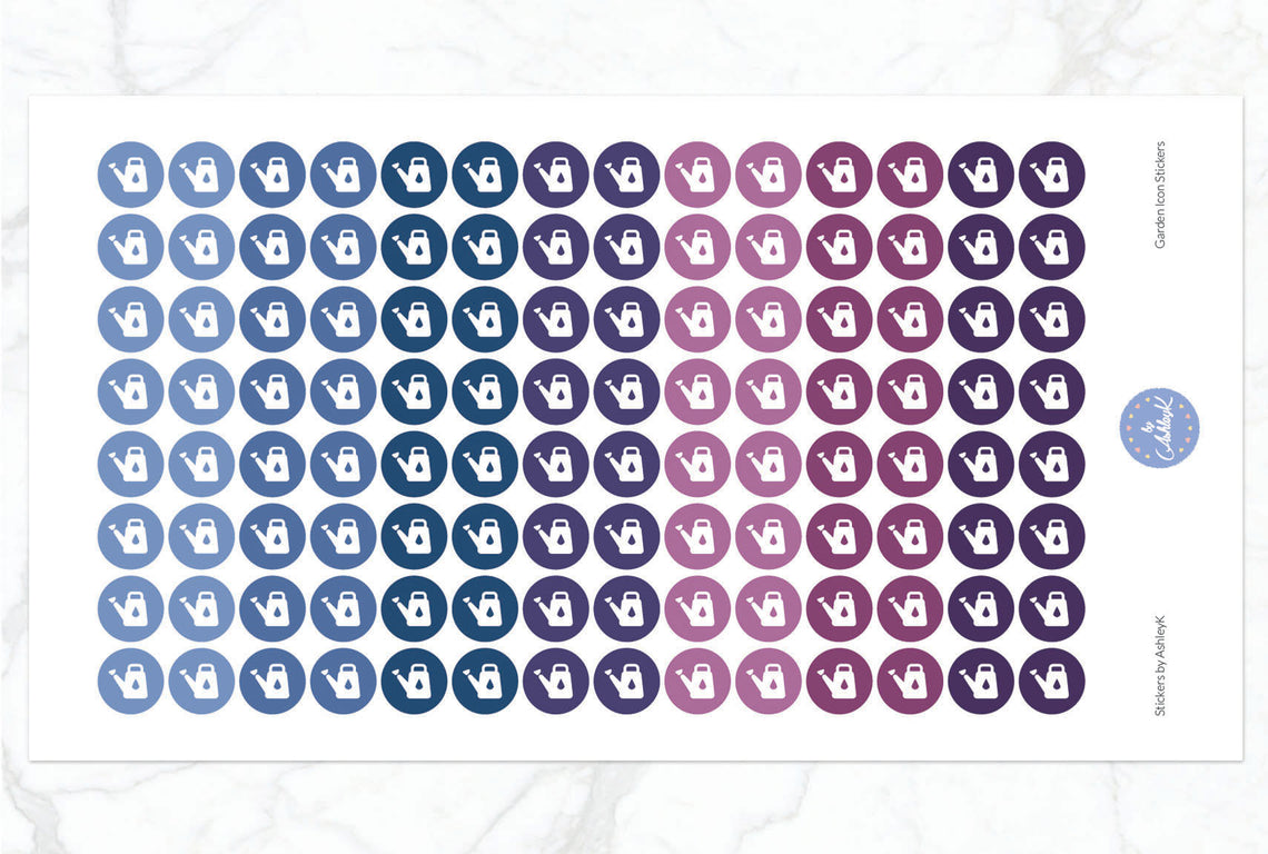 Garden Icon Stickers - Blueberry