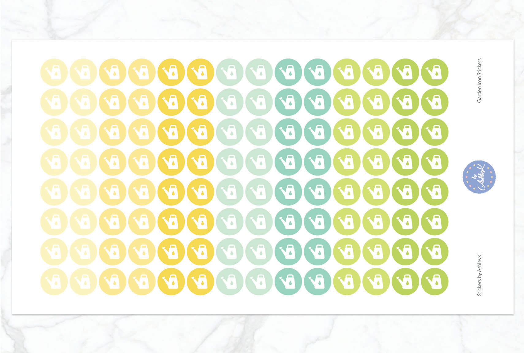 Garden Icon Stickers - Lemon&Lime