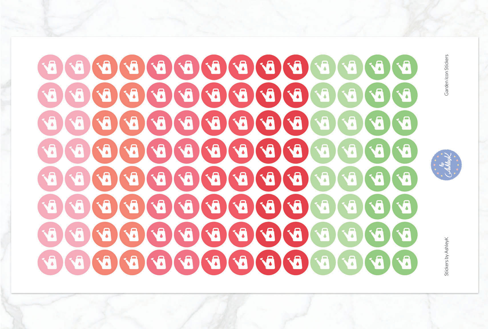 Garden Icon Stickers - Strawberry