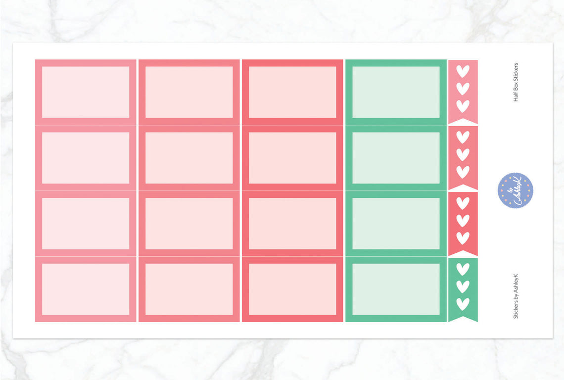 Half Box Stickers - Watermelon