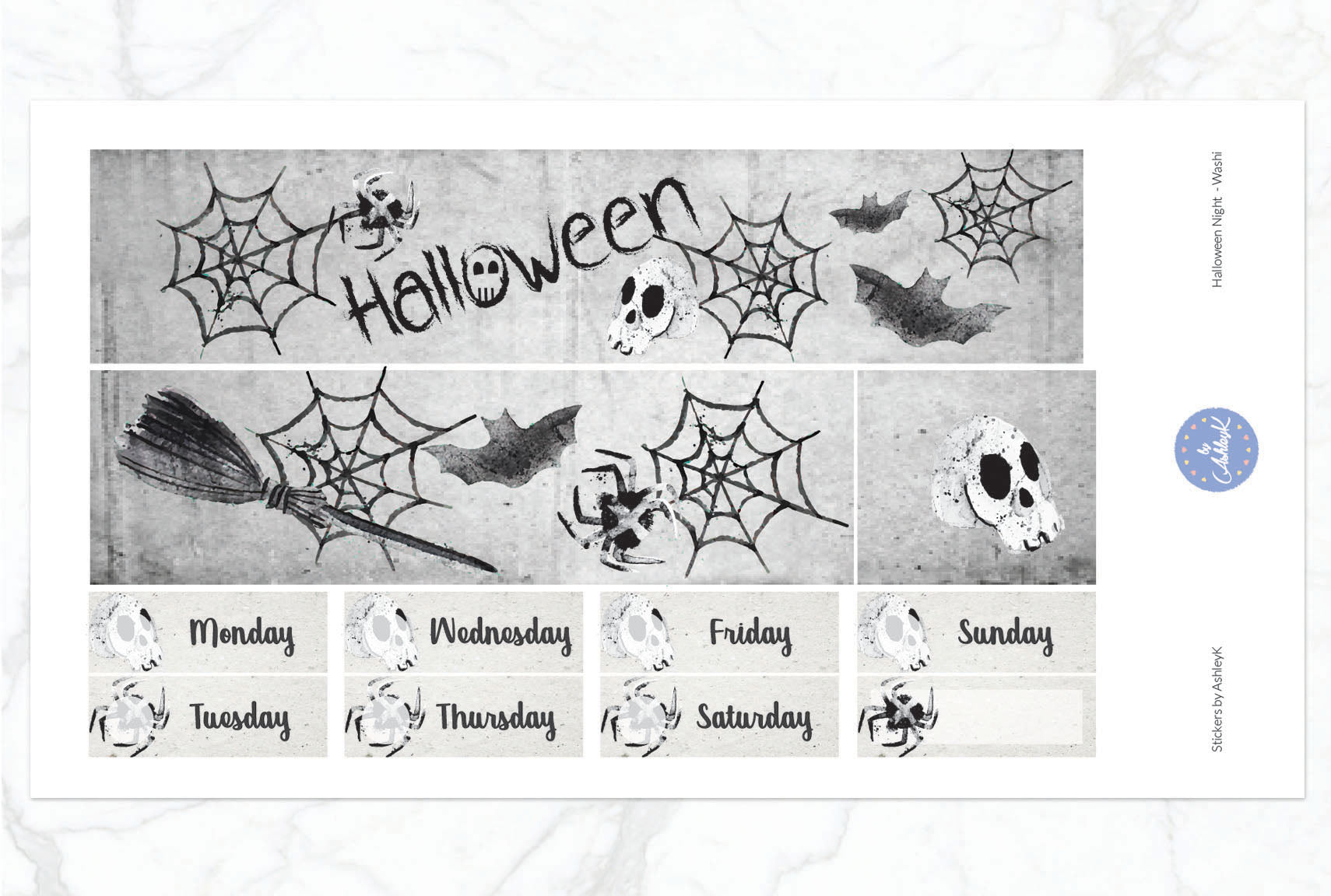 Halloween Night - Washi Sheet