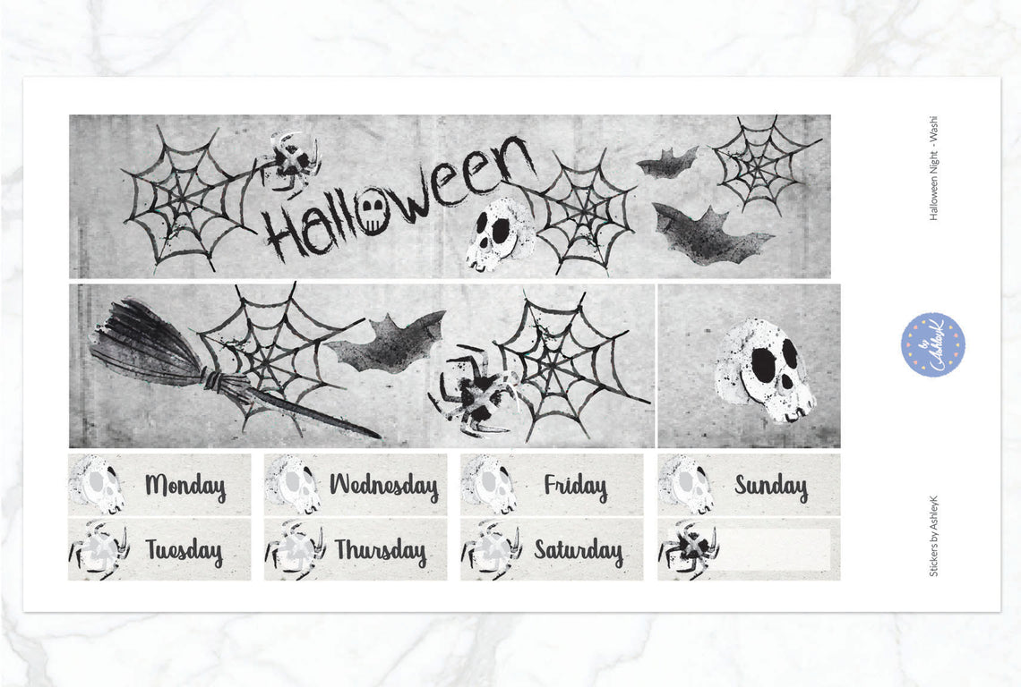 Halloween Night - Washi Sheet