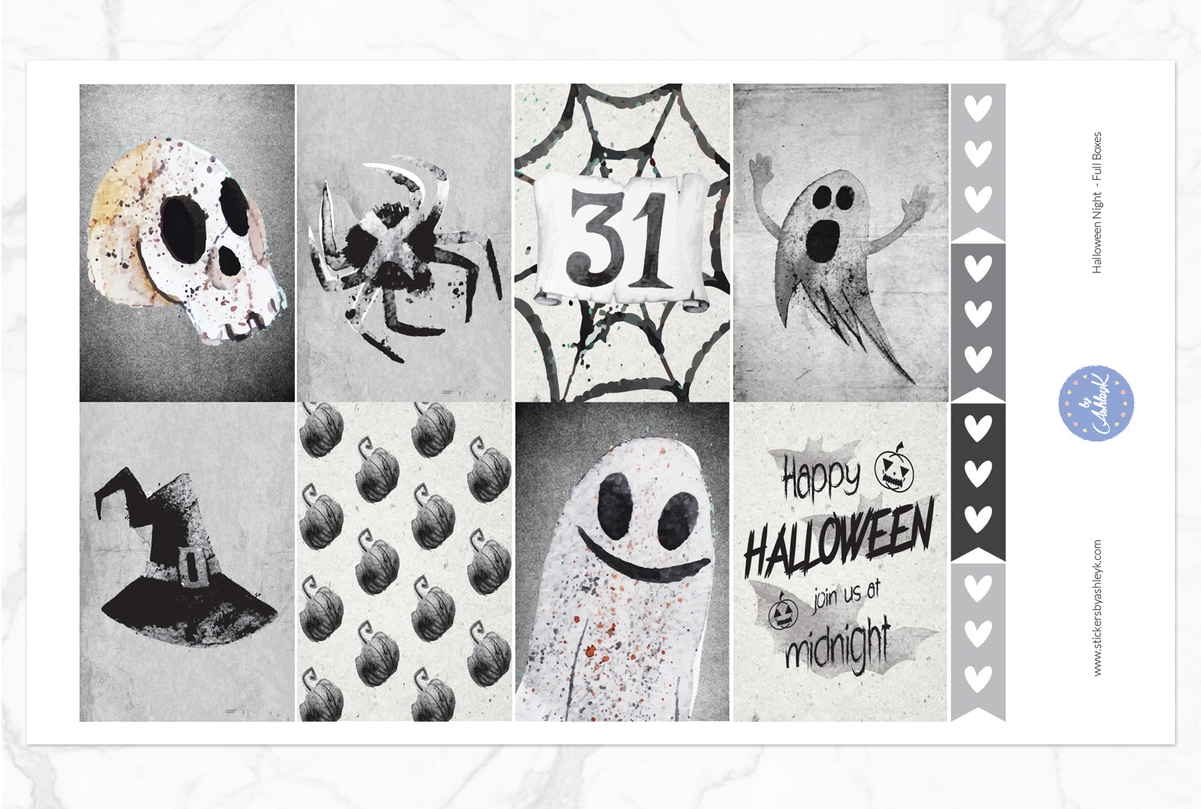 Halloween Night Weekly Kit  - Full Box Sheet