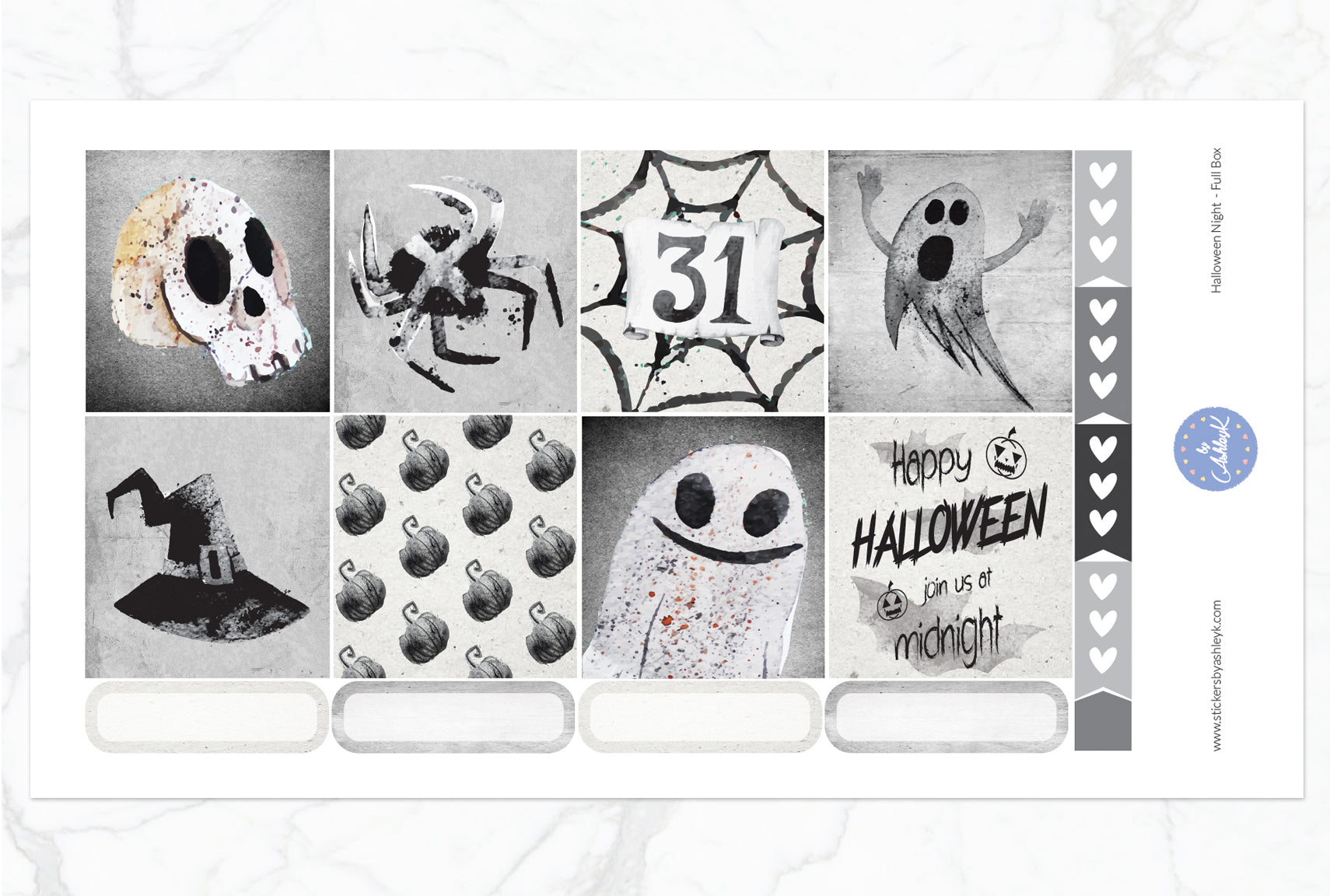 Halloween Night Weekly Kit  - Full Box Sheet