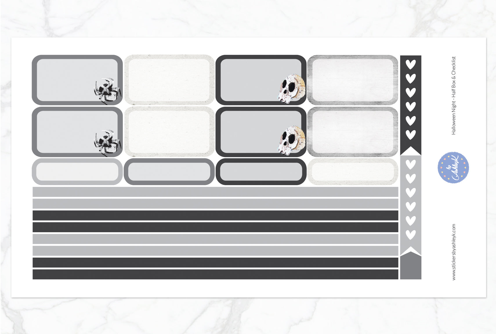 Halloween Night Weekly Kit  - Half Box Sheet