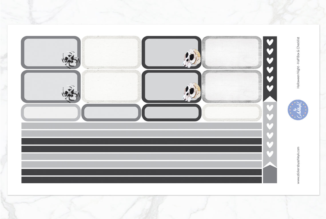 Halloween Night Weekly Kit  - Half Box Sheet
