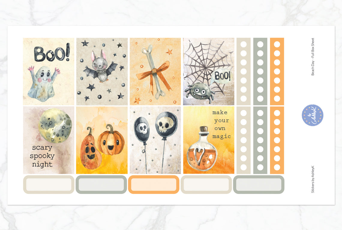 Halloween Party - Full Box Sheet