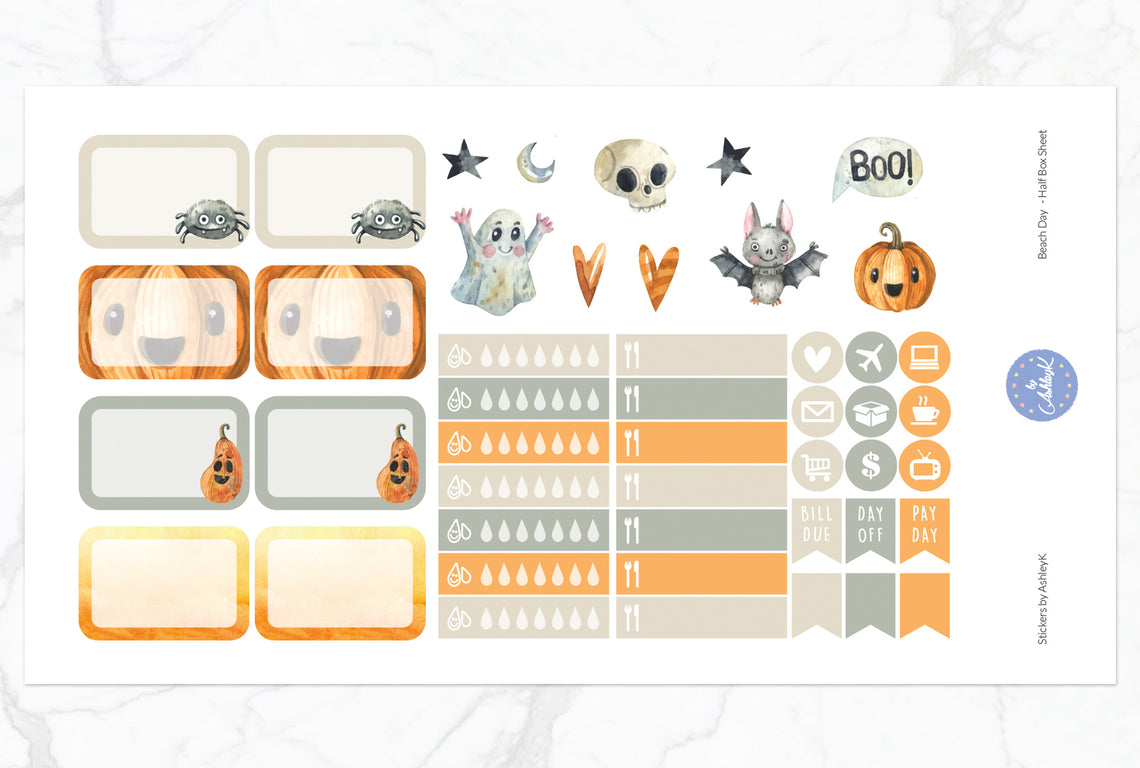 Halloween Party - Half Box Sheet