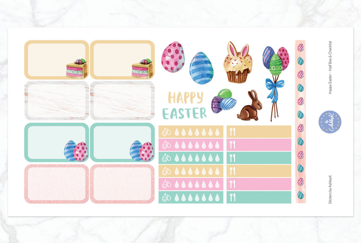 Happy Easter Weekly Kit - Erin Condren Planner Stickers – Stickers by ...