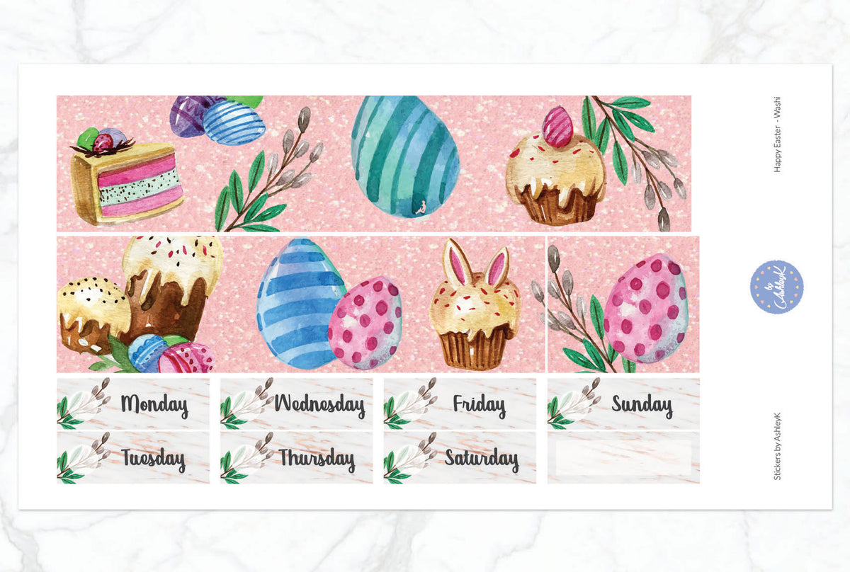 Happy Easter Weekly Kit - Erin Condren Planner Stickers – Stickers by ...
