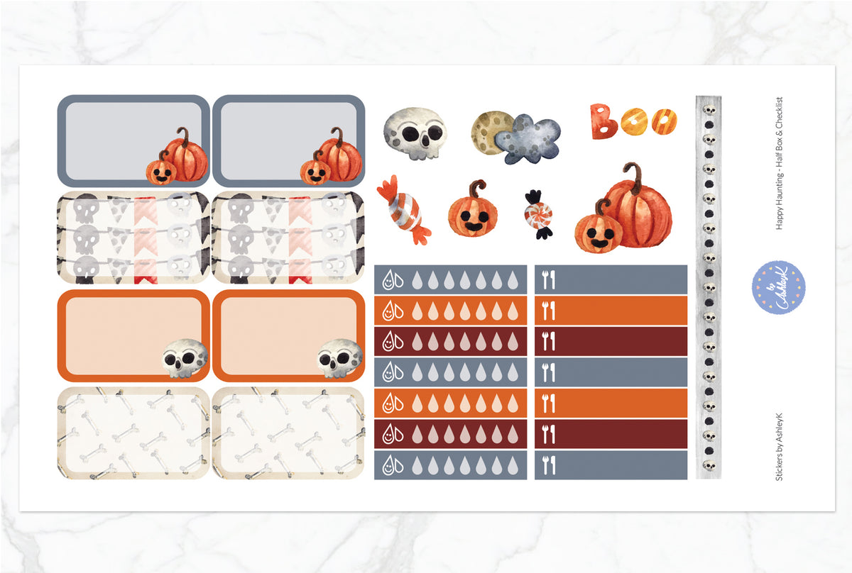 Happy Haunting Weekly Kit - Erin Condren Planner Stickers – Stickers by ...
