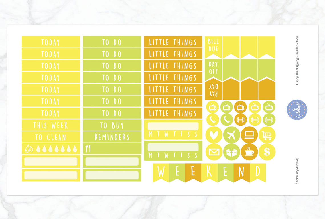 Happy Thanksgiving - Functional Sheet