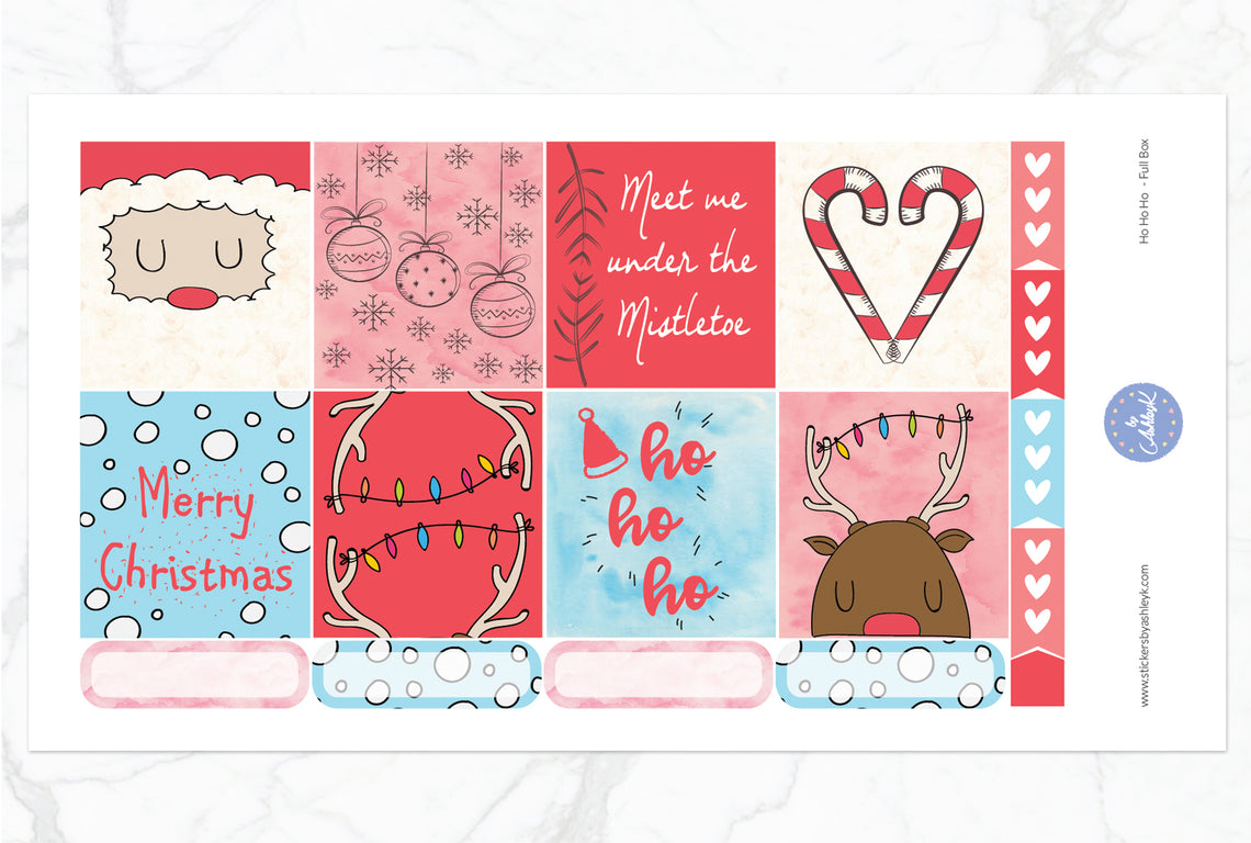 Ho Ho Ho Weekly Kit  - Full Box Sheet