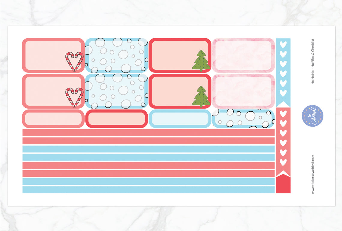 Ho Ho Ho Weekly Kit  - Half Box Sheet