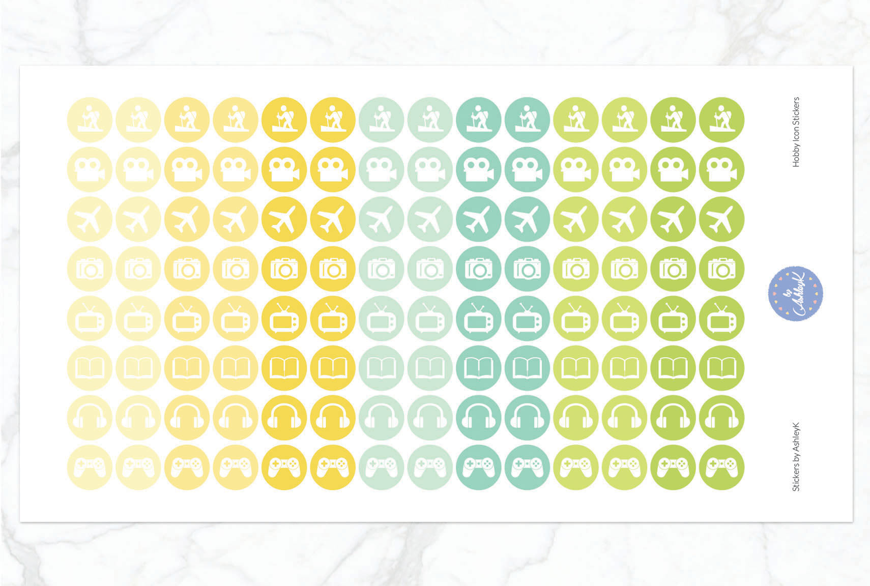 Hobby Icon Stickers - Lemon&Lime