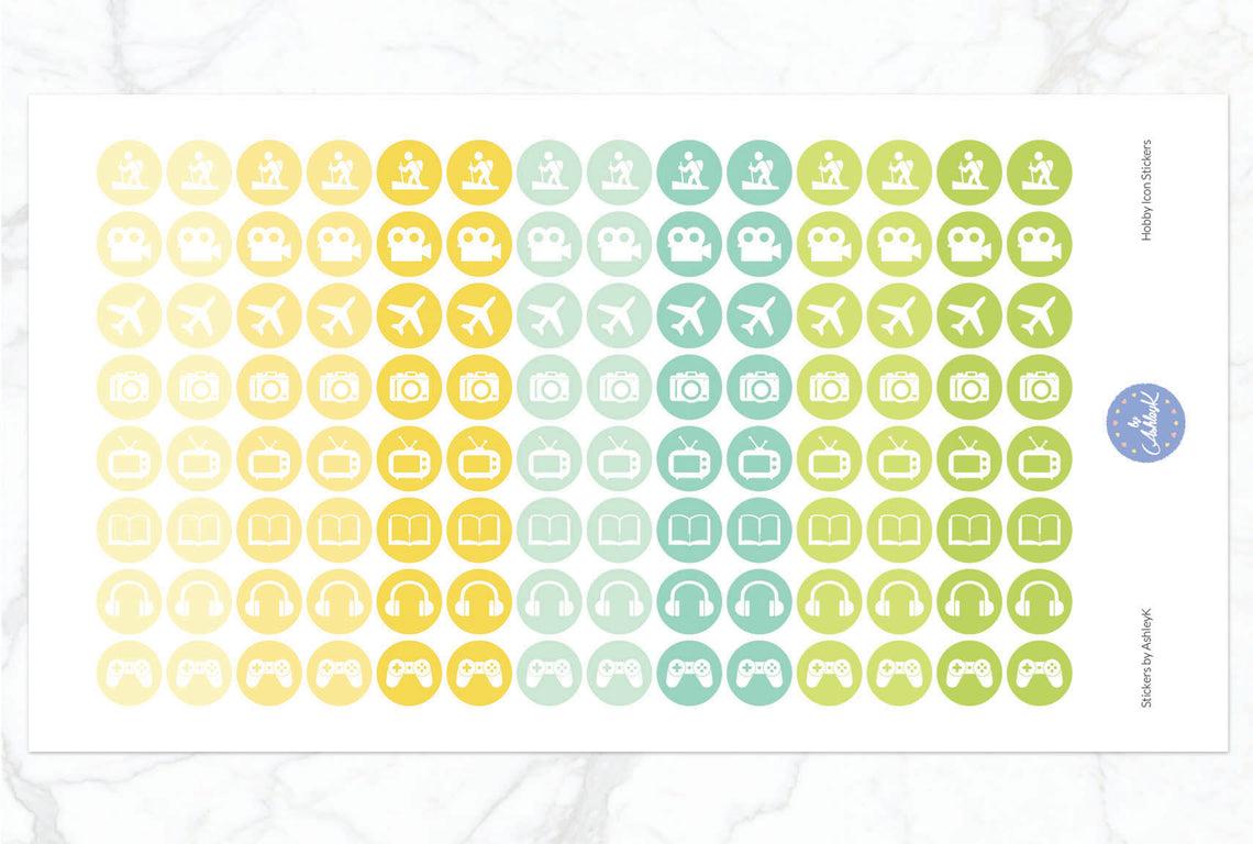 Hobby Icon Stickers - Lemon&Lime
