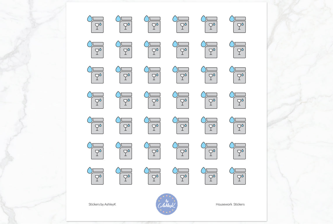 Housework Stickers - Dishwasher