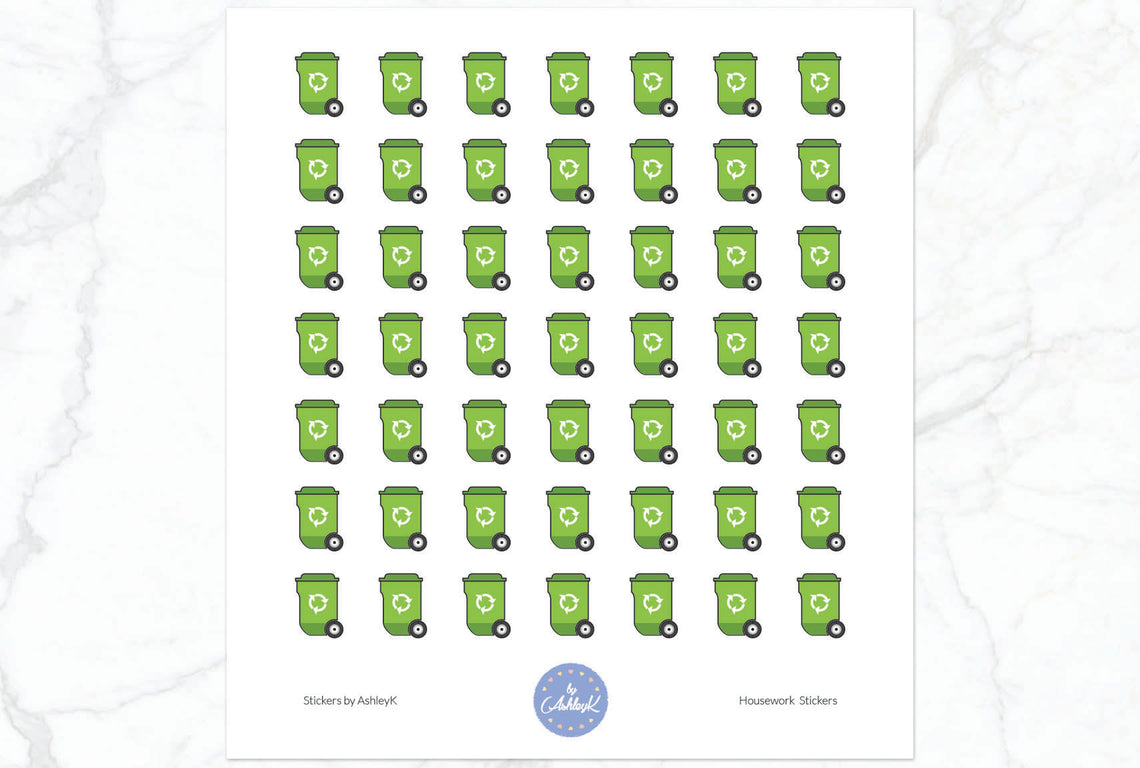 Housework Stickers - Recycle