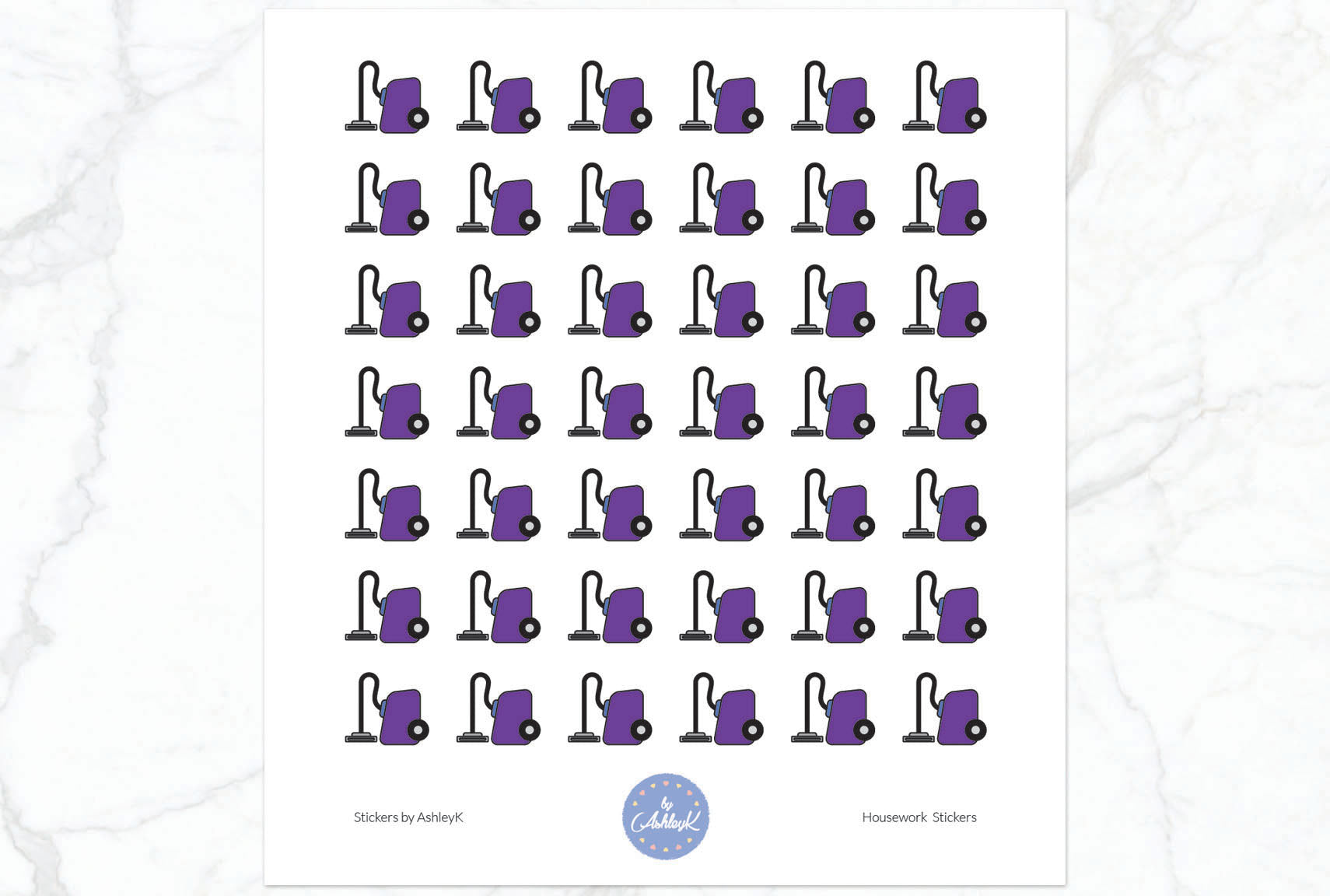 Housework Stickers - Vacuum