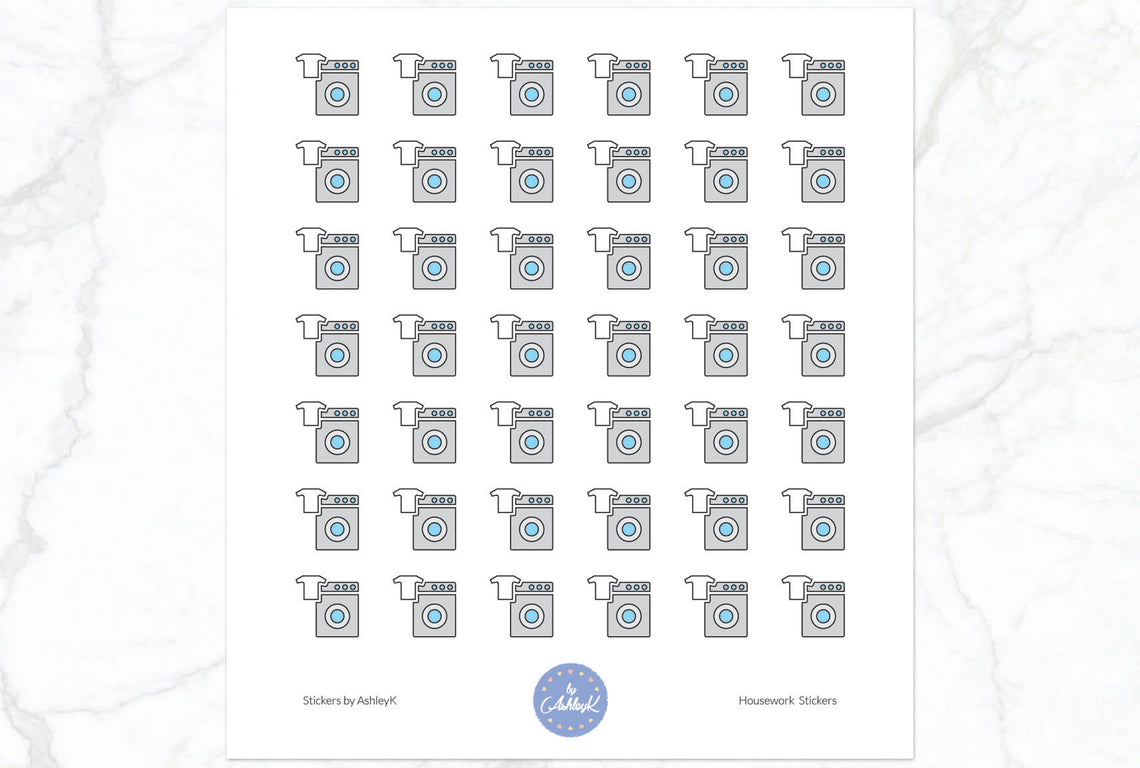 Housework Stickers - Laundry