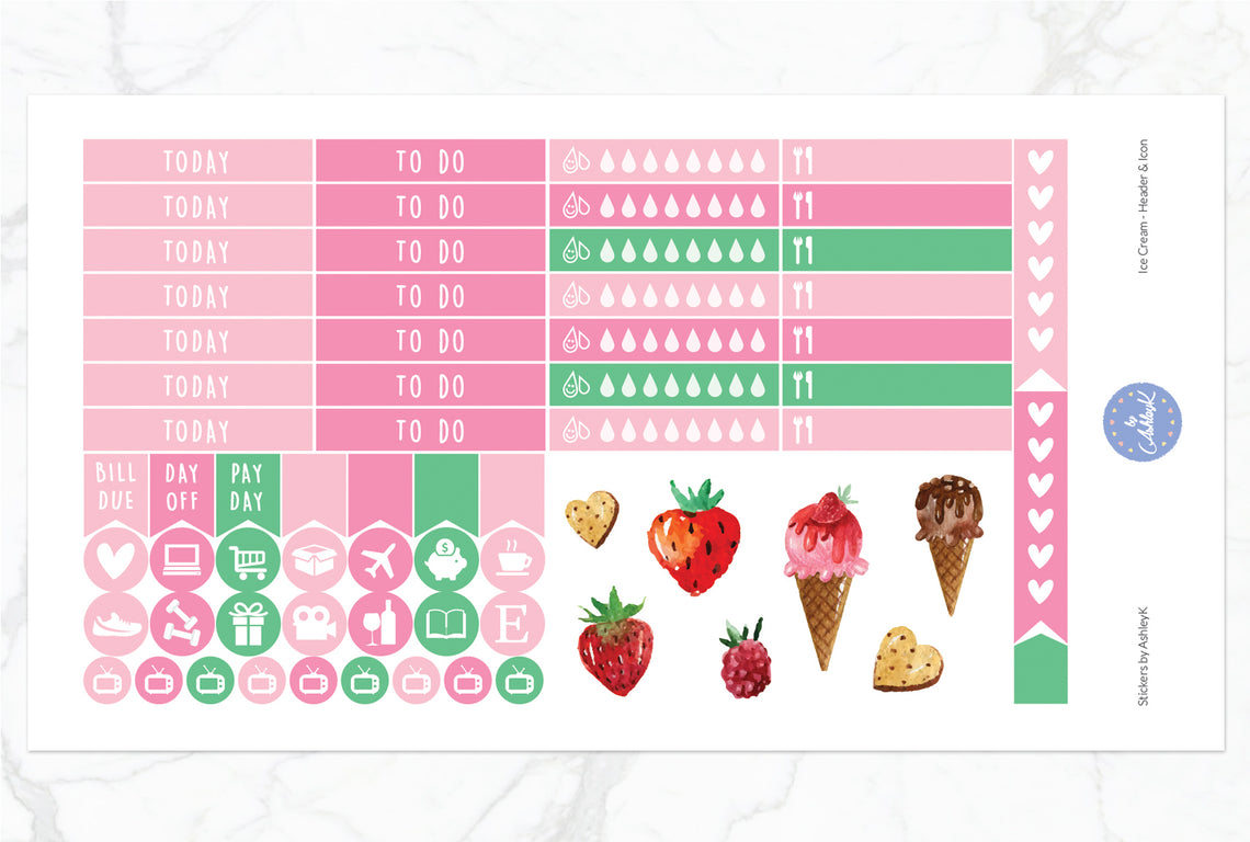 Ice Cream - Functional Sheet