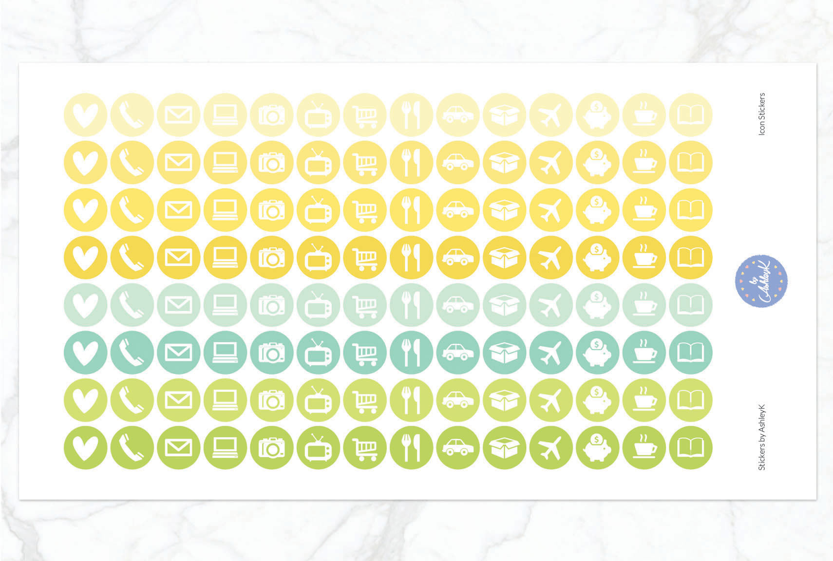 Icon Stickers - Lemon&Lime