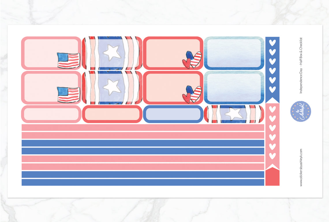 Independence Day Weekly Kit  - Half Box Sheet
