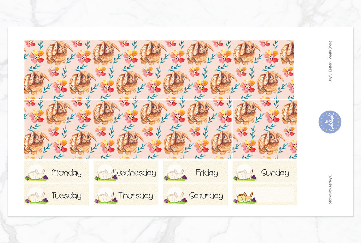Joyful Easter Weekly Kit - Erin Condren Planner Stickers – Stickers by ...