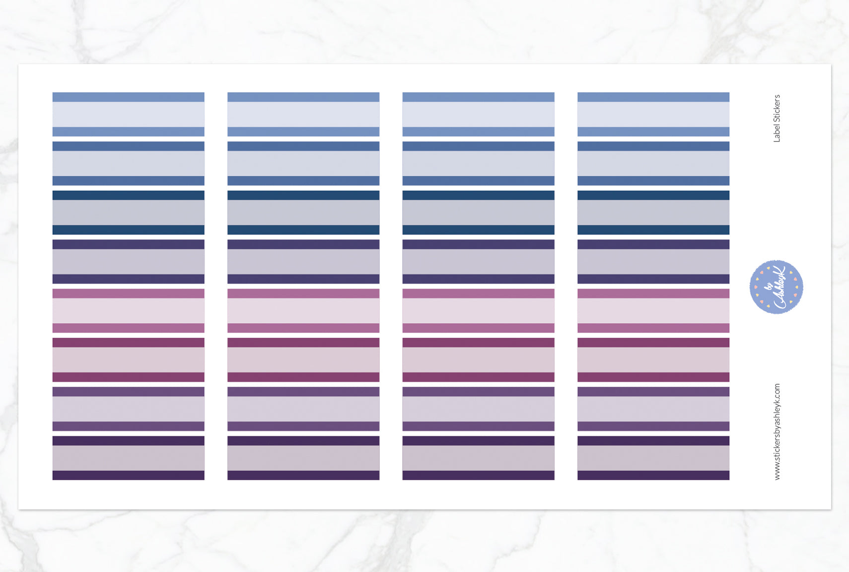 Label Stickers - Blueberry
