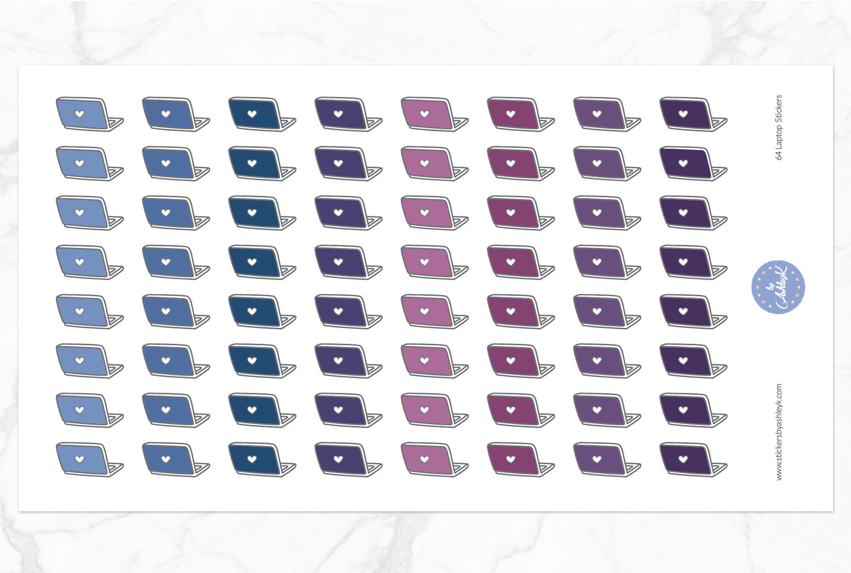 Laptop Stickers - Blueberry