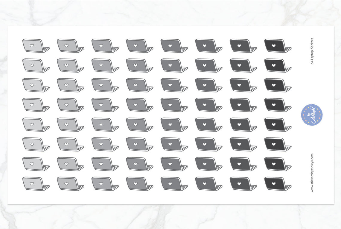 Laptop Stickers - Monochrome