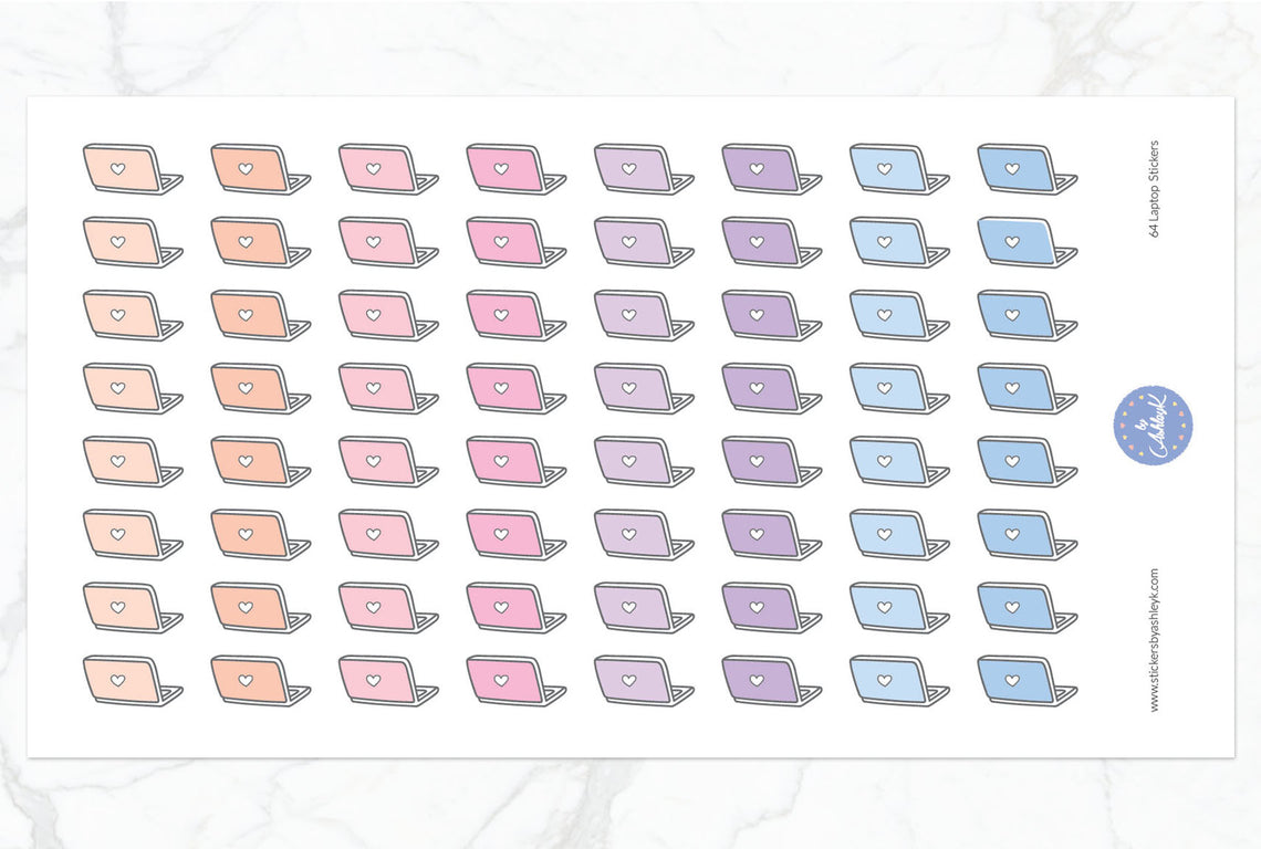 Laptop Stickers - Pastel Sunset