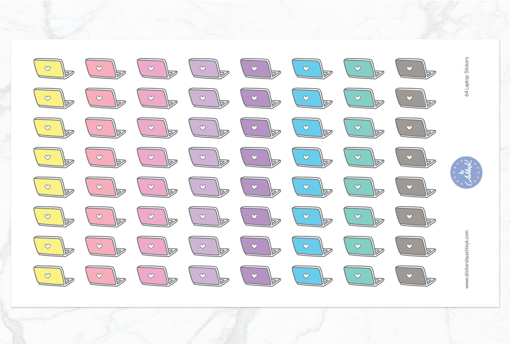 Laptop Stickers - Pastel