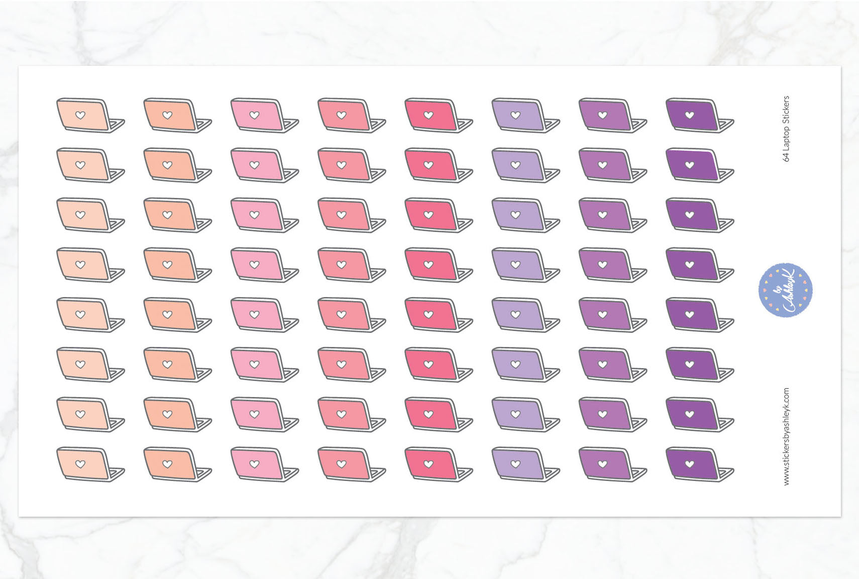 Laptop Stickers - Raspberry