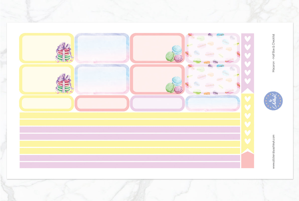 Macaron Weekly Kit - Erin Condren Horizontal Planner Stickers ...