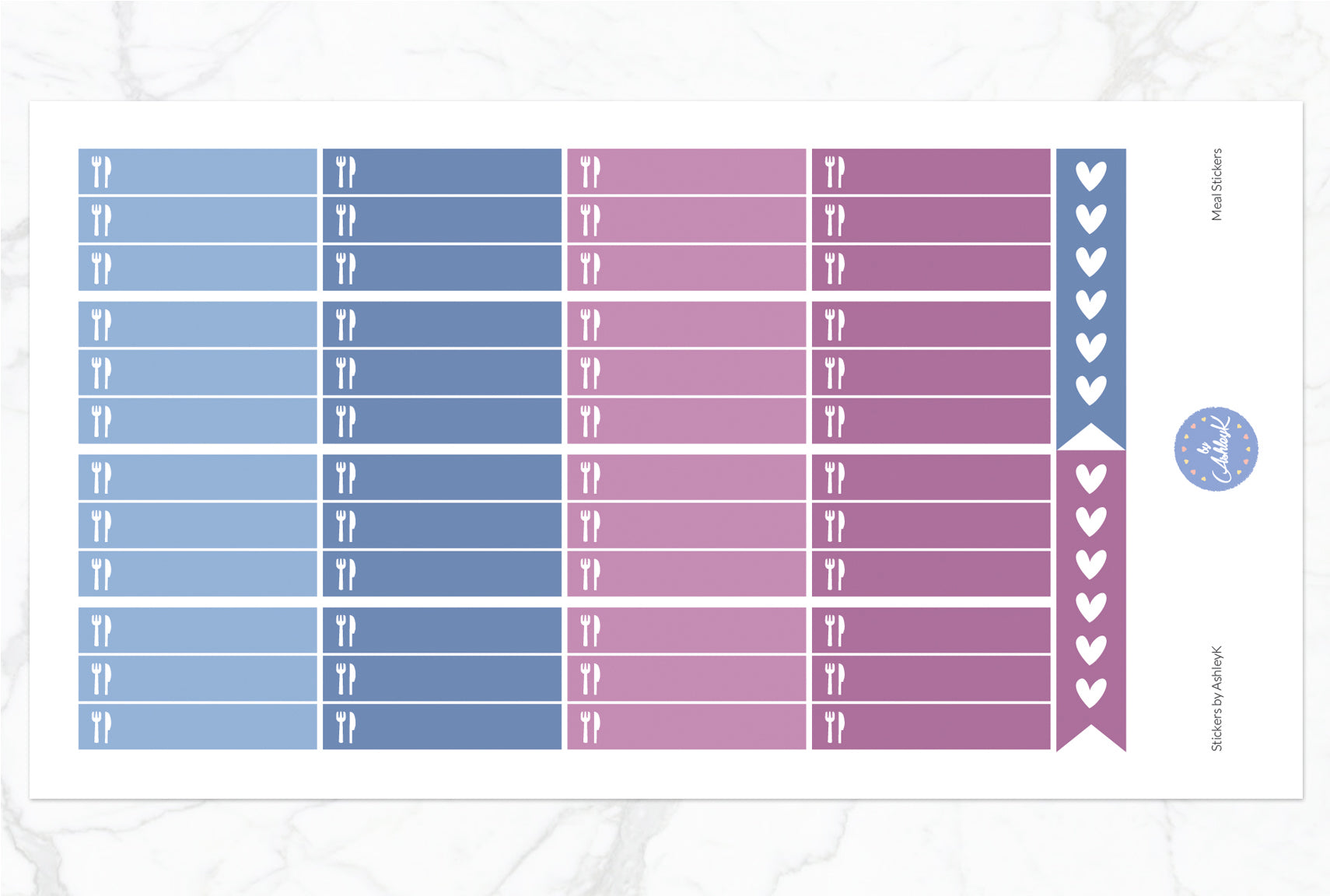 Meal Stickers - Blueberry